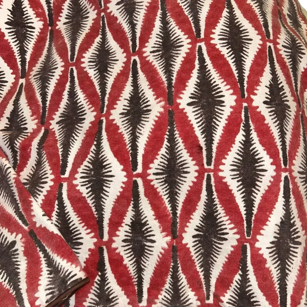 roberta Roller Rabbit Summer to Fall dostressed red brown IKAT 2 pillow cases